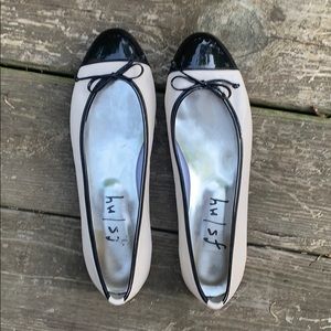 FS/NY Black and White Ballet Flats Size 9/9.5